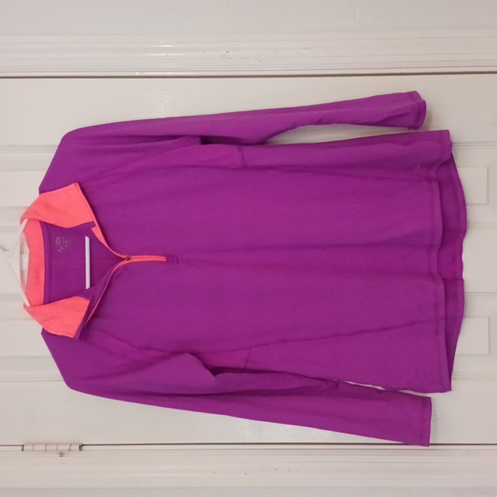 C9 By Champion Half-Zip Up Purple & Neon Light Orange Athletic Jacket